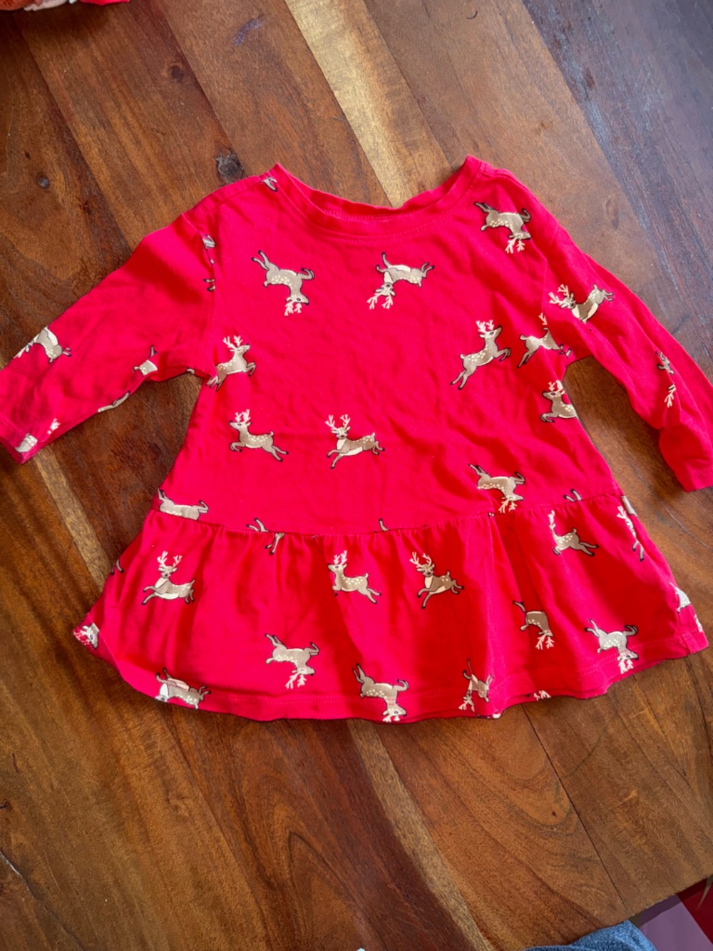 Old‎ Navy Red Reindeer Print Toddler Shirt